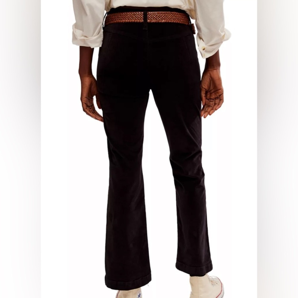 Free People High Time Velvet Kick Flare Pants NWT - Picture 2 of 7